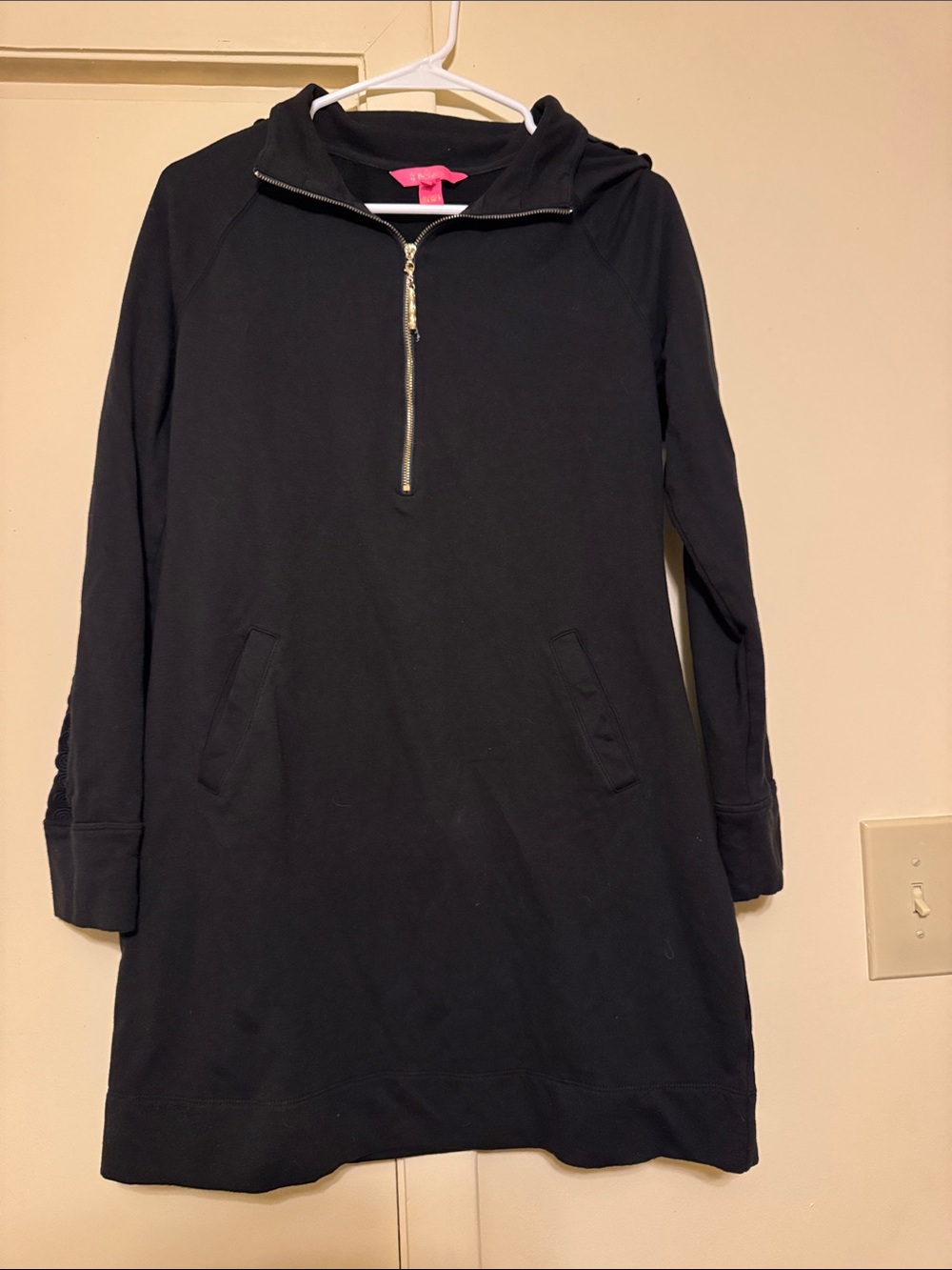 Lilly Pulitzer Black Quarter-Zip Dress